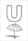 letter u - umbrella