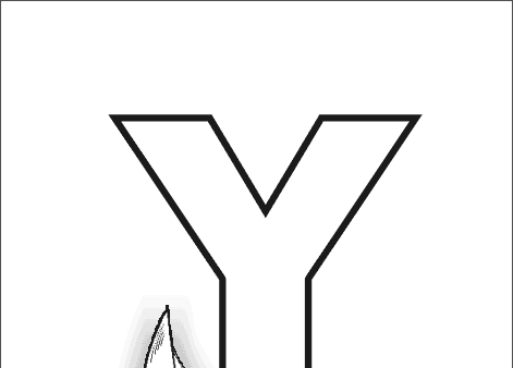 Letter Y outline picture