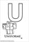 French letter U with image