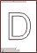 polish letter D contour picture