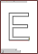 polish letter E contour image