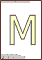 M польская буква цветная для распечатки и изучения