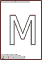 M польская буква контурная для раскраски