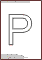 P польская буква контурная для раскраски
