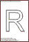 R польская буква контурная для раскраски