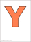 additional letter Y coral color