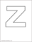 spanish letter Z outlile image