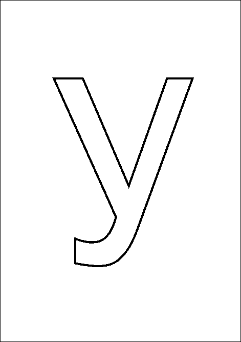 Раскраска алфавит буква у распечатать