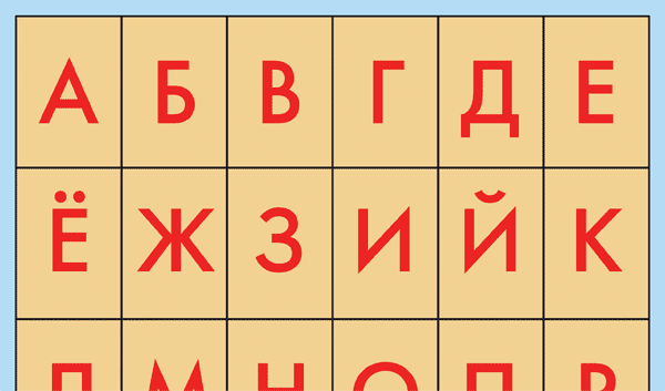 буквы русского алфавита