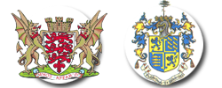 гербы графства Дорсет и города Борнмут Coat of arms of Dorset and Bournemouth
