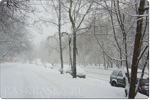 фото снегопада в Москве