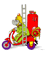Motorscooter cartoon