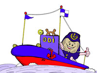 Моторная лодка контурный рисунок Motor boat