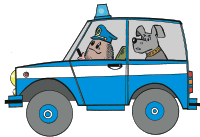 Полицейский джип Police jeep
