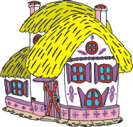 stylish hut cartoon