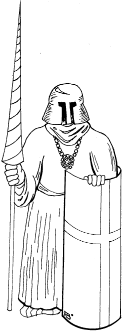 teutonic knight outline picture