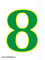 green digit 8
