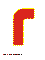 красная буква Г для распечатки на листе формата А4