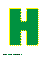 зелёная Н для распечатки на листе формата А4