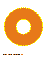 оранжевая буква О для распечатки на листе формата А4