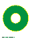 зелёная буква О для распечатки на листе формата А4
