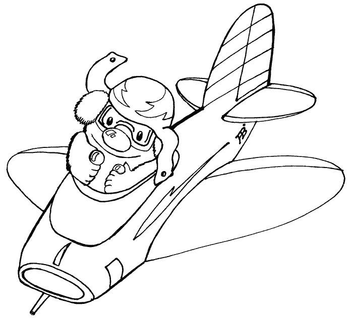 Раскраски: Хочу быть летчиком!