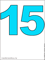 голубое число 15