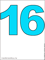 голубое число 16