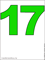 семнадцать зелёного цвета