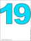 голубое число 19