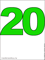двадцать зелёного цвета