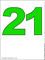 двадцать один зелёное