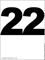 чёрная картинка числа 22