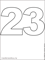 контурное число 23