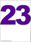 фиолетовая картинка числа 23