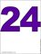 фиолетовая картинка числа 24