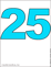 голубое число 25