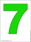зелёная цифра семь