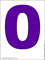 фиолетовый нуль для печати на принтере