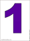 digit 1 violet picture